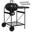 VidaXL Grill węglowy z rurkami do wędzenia 91 x 71 x 107 cm Stal