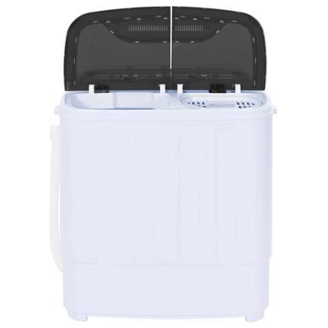 VidaXL Mini pralka z podwójnym bębnem 3,6 kg Czarny i Biały