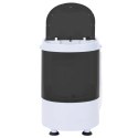 VidaXL Mini pralka z pojedynczą wanną 2,6 kg Czarny i Biały