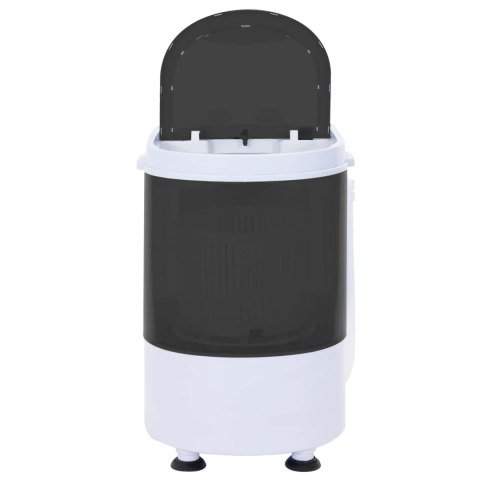 VidaXL Mini pralka z pojedynczą wanną 2,6 kg Czarny i Biały