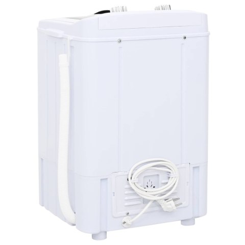 VidaXL Mini pralka z pojedynczą wanną 4,6 kg Czarny i Biały