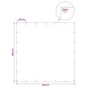 PLANDEKA OCHRONNA WODOODPORNA UV Z OCZKAMI ZIELONA 3X3M 140GSM PE