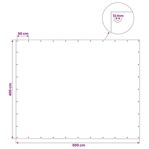 PLANDEKA OCHRONNA WODOODPORNA UV Z OCZKAMI ZIELONA 4X5M 140GSM PE
