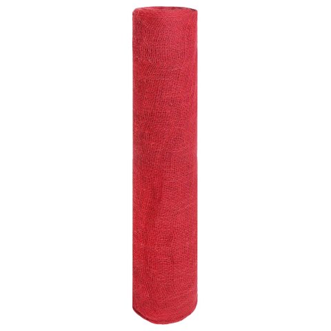 VidaXL Rolka Jutowa Czerwony 160 x 2500 cm