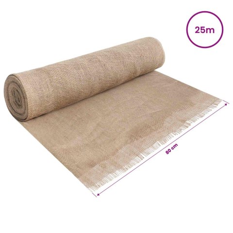VidaXL Rolka Jutowa Naturalny 160 x 2500 cm