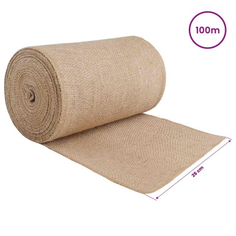 VidaXL Rolka Jutowa Naturalny 25 x 10000 cm