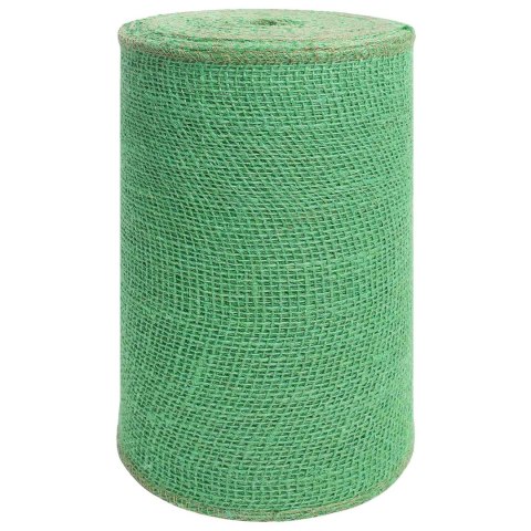 VidaXL Rolka Jutowa Zielony 25 x 1500 cm