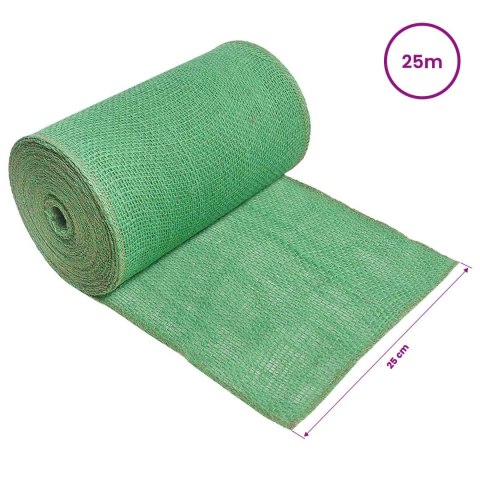 VidaXL Rolka Jutowa Zielony 25 x 2500 cm