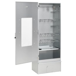 VidaXL Wędzarnia 3 szt. 44,5 x 29 x 110 cm Stal galwanizowana srebrny