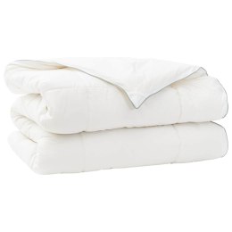 VidaXL Kołdra 140x220 cm 4 pory roku 300 GSM Wełna australijska Biały
