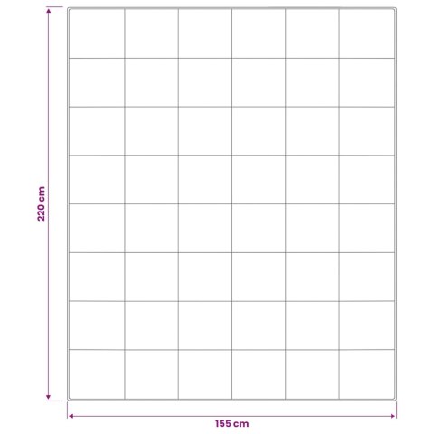VidaXL Kołdra 155x220 cm Zima 450 GSM Wełna australijska Biały