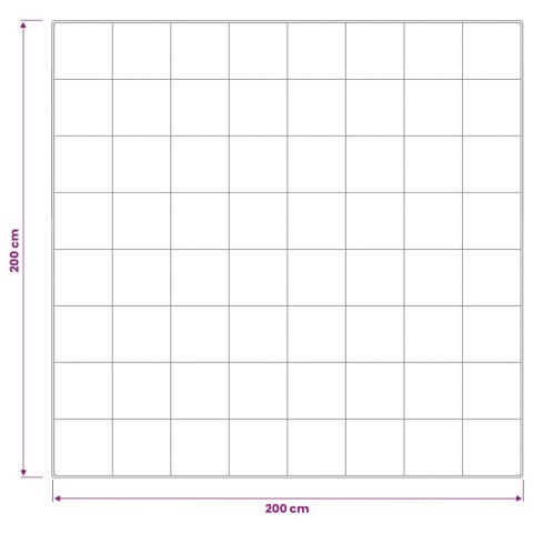 VidaXL Kołdra 200x200 cm Zima 450 GSM Wełna australijska Biały