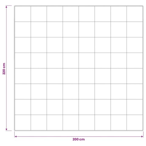 VidaXL Kołdra 200x220 cm Zima 450 GSM Wełna australijska Biały