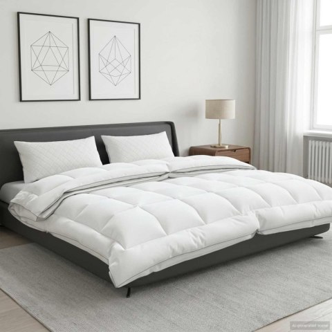 VidaXL Kołdra 220x240 cm 4 pory roku 200+300 GSM Wełna australijska