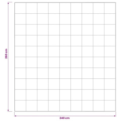 VidaXL Kołdra 240x260 cm Zima 450 GSM Wełna australijska Biały