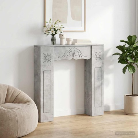 VidaXL Obudowa kominka Betonowy szary 102 x 20 x 102 cm