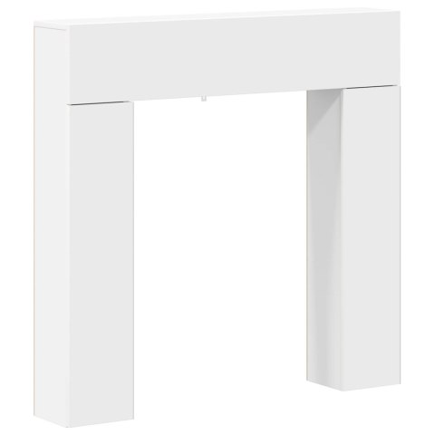 VidaXL Obudowa kominka Biały 102 x 18 x 100,5 cm Drewno inżynieryjne