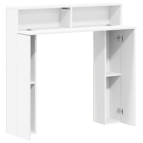 VidaXL Obudowa kominka Biały 102 x 18 x 100,5 cm Drewno inżynieryjne