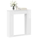 VidaXL Obudowa kominka Biały wysoki połysk 100 x 20 x 100 cm