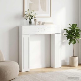 VidaXL Obudowa kominka Biały wysoki połysk 102 x 18 x 100,5 cm