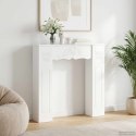 VidaXL Obudowa kominka Biały wysoki połysk 102 x 20 x 102 cm