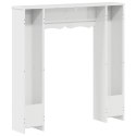 VidaXL Obudowa kominka Biały wysoki połysk 102 x 20 x 102 cm