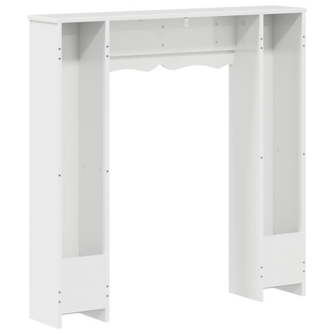 VidaXL Obudowa kominka Biały wysoki połysk 102 x 20 x 102 cm