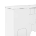 VidaXL Obudowa kominka Biały wysoki połysk 93 x 20 x 89 cm