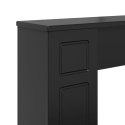 OBUDOWA KOMINKA CZARNY 100 X 20 X 100 CM DREWNO INŻYNIERYJNE