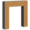 OBUDOWA KOMINKA CZARNY 102 X 18 X 100,5 CM DREWNO INŻYNIERYJNE