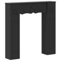 VidaXL Obudowa kominka Czarny 102 x 20 x 102 cm Drewno inżynieryjne