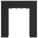 VidaXL Obudowa kominka Czarny 102 x 20 x 102 cm Drewno inżynieryjne