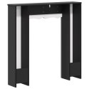 VidaXL Obudowa kominka Czarny 102 x 20 x 102 cm Drewno inżynieryjne