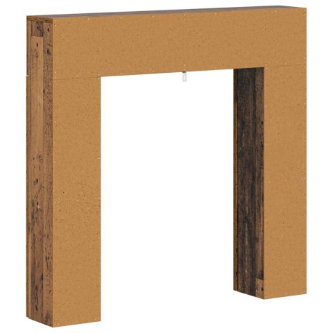 VidaXL Obudowa kominka Stare drewno 102 x 18 x 100,5 cm