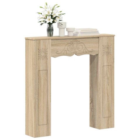VidaXL Obudowa kominka dąb Sonoma 102 x 20 x 102 cm