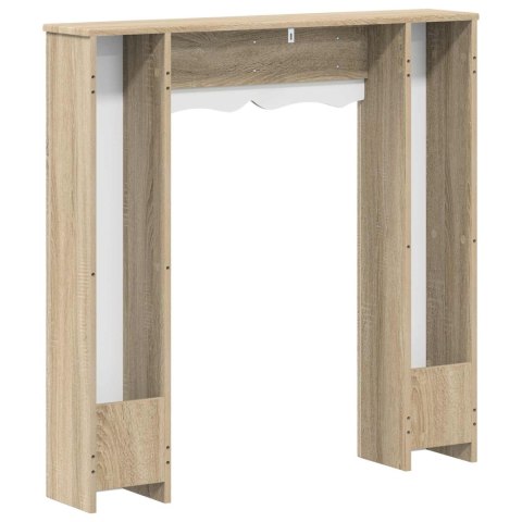 VidaXL Obudowa kominka dąb Sonoma 102 x 20 x 102 cm