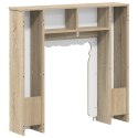 VidaXL Obudowa kominka dąb Sonoma 93 x 20 x 89 cm Drewno inżynieryjne
