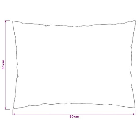 VidaXL Poduszka 2 szt. 60 x 80 cm Wełna australijska Biały
