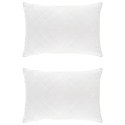 VidaXL Poduszka FULDA 2 szt. 40 x 80 cm 100% puch i pierze gęsie Biały