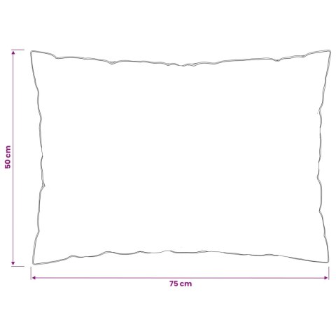 VidaXL Poduszka FULDA 2 szt. 50 x 75 cm 100% puch i pierze gęsie Biały