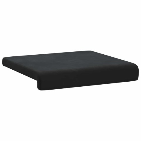 VidaXL Poduszka na ławkę 2 szt. Welur Czarny Głębokość 35 cm