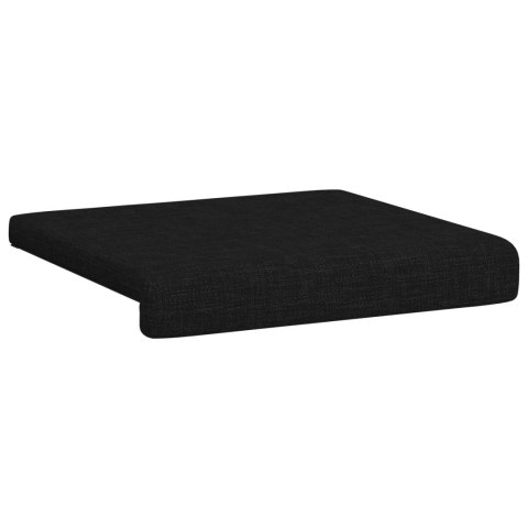 VidaXL Poduszka na ławkę 2 szt. tkanina Czarny Głębokość 35 cm