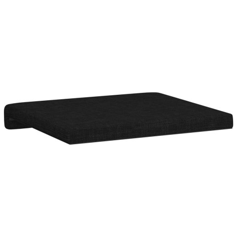 VidaXL Poduszka na ławkę 2 szt. tkanina Czarny Głębokość 35 cm