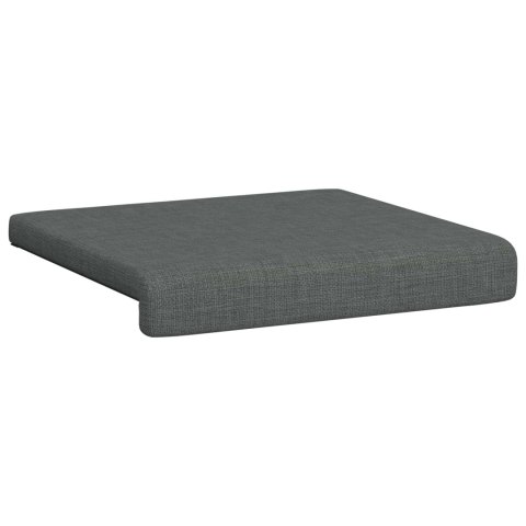 VidaXL Poduszka na ławkę 4 szt. tkanina ciemnoszary Głębokość 35 cm