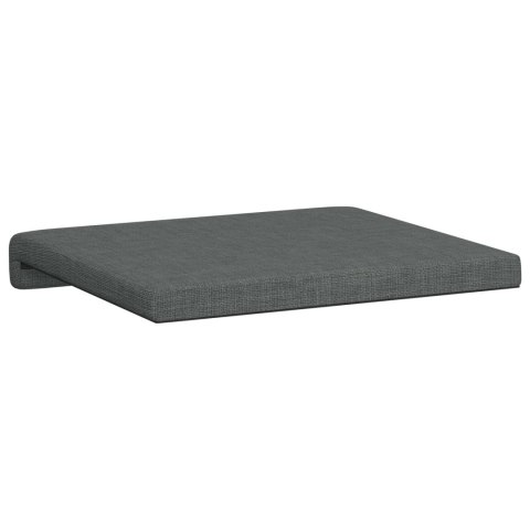 VidaXL Poduszka na ławkę 4 szt. tkanina ciemnoszary Głębokość 35 cm