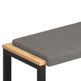 VidaXL Poduszka na ławkę tkanina Ciemnoszary Głębokość 35 cm