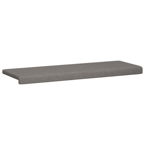 VidaXL Poduszka na ławkę tkanina Ciemnoszary Głębokość 35 cm