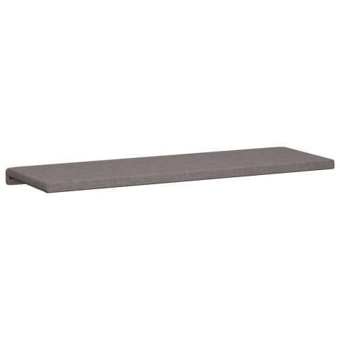 VidaXL Poduszka na ławkę tkanina Ciemnoszary Głębokość 35 cm