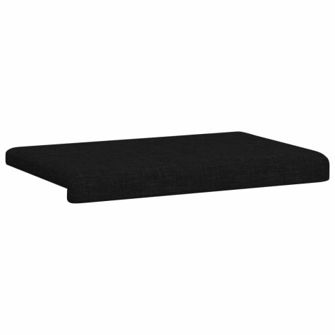 VidaXL Poduszka na ławkę tkanina Czarny Głębokość 35 cm
