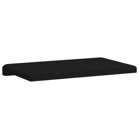 VidaXL Poduszka na ławkę tkanina Czarny Głębokość 35 cm